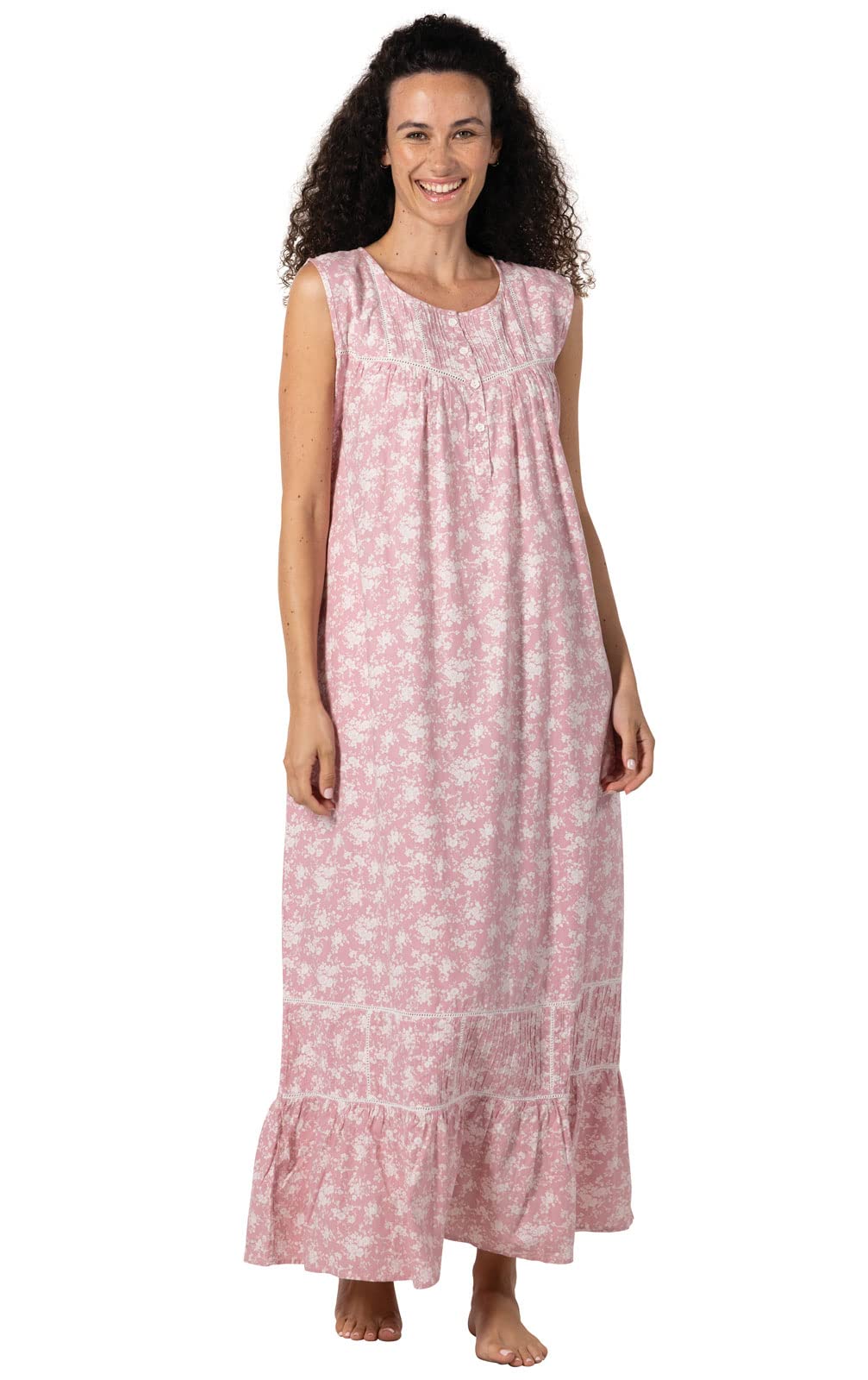 The 1 for U Naomi - Camisón sin Mangas 100% algodón para Mujer, XS - 3X