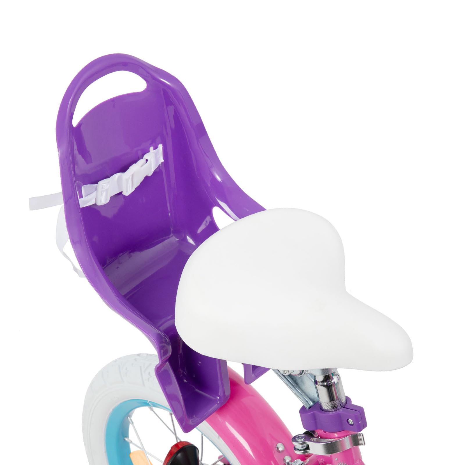 JOYSTAR Bicyclette 12/14/16 pouces pour enfants de 2 à 7 ans avec stabilisateurs, bicyclette pour filles avec panier et serpentins et siège pour poupée