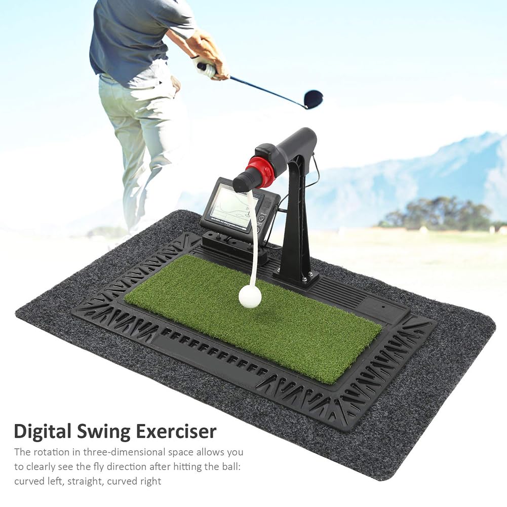 Trenażer swingu golfowego, cyfrowy trening swingu Golfowy przyrząd do ćwiczeń swingu Maty do gry w golfa z cyfrowym ekranem, obrót o 360 stopni Trenażer uderzeń golfa Swing