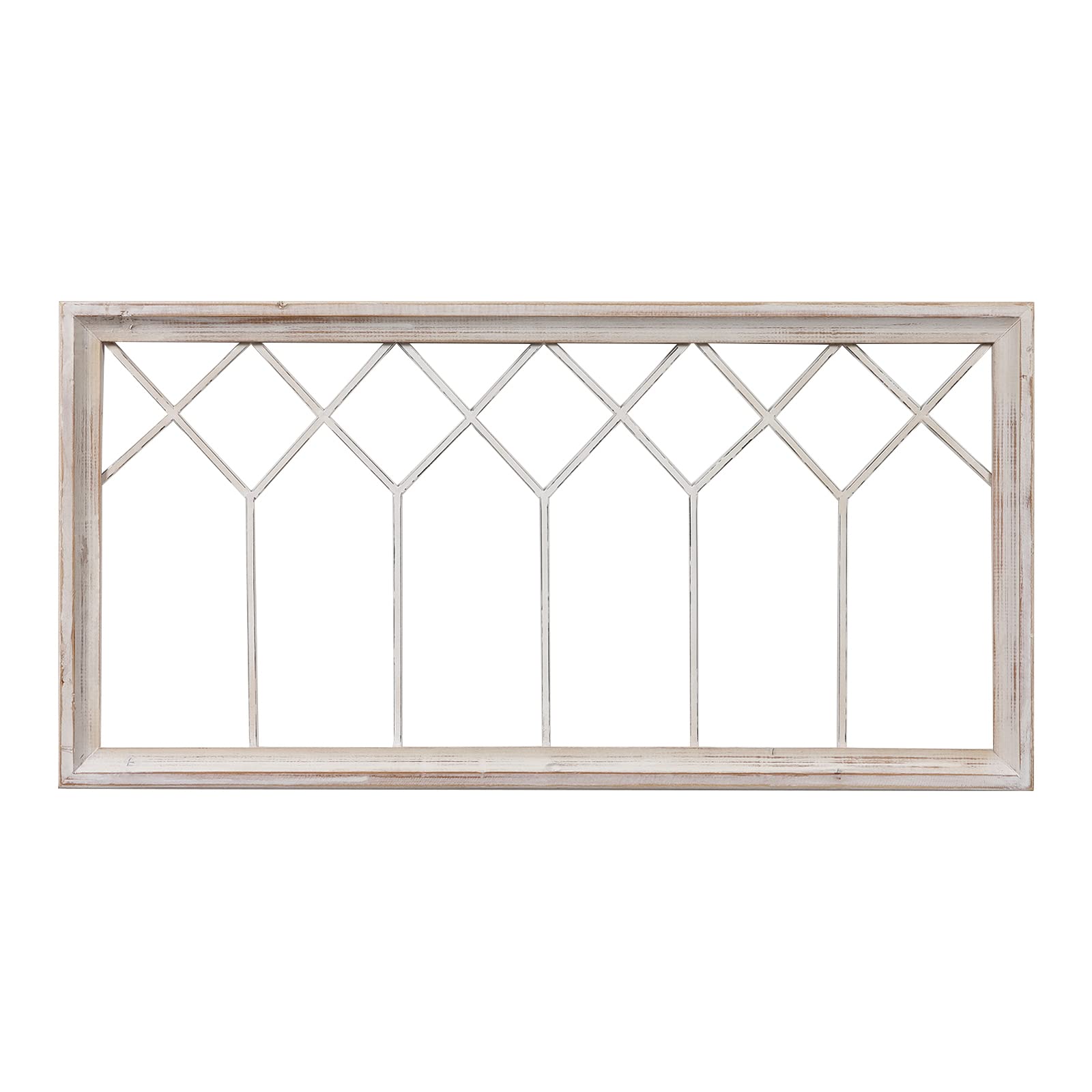 Buy SOFE Rustic Wood Windowpane Wall Decor 40" x 20", Hanging