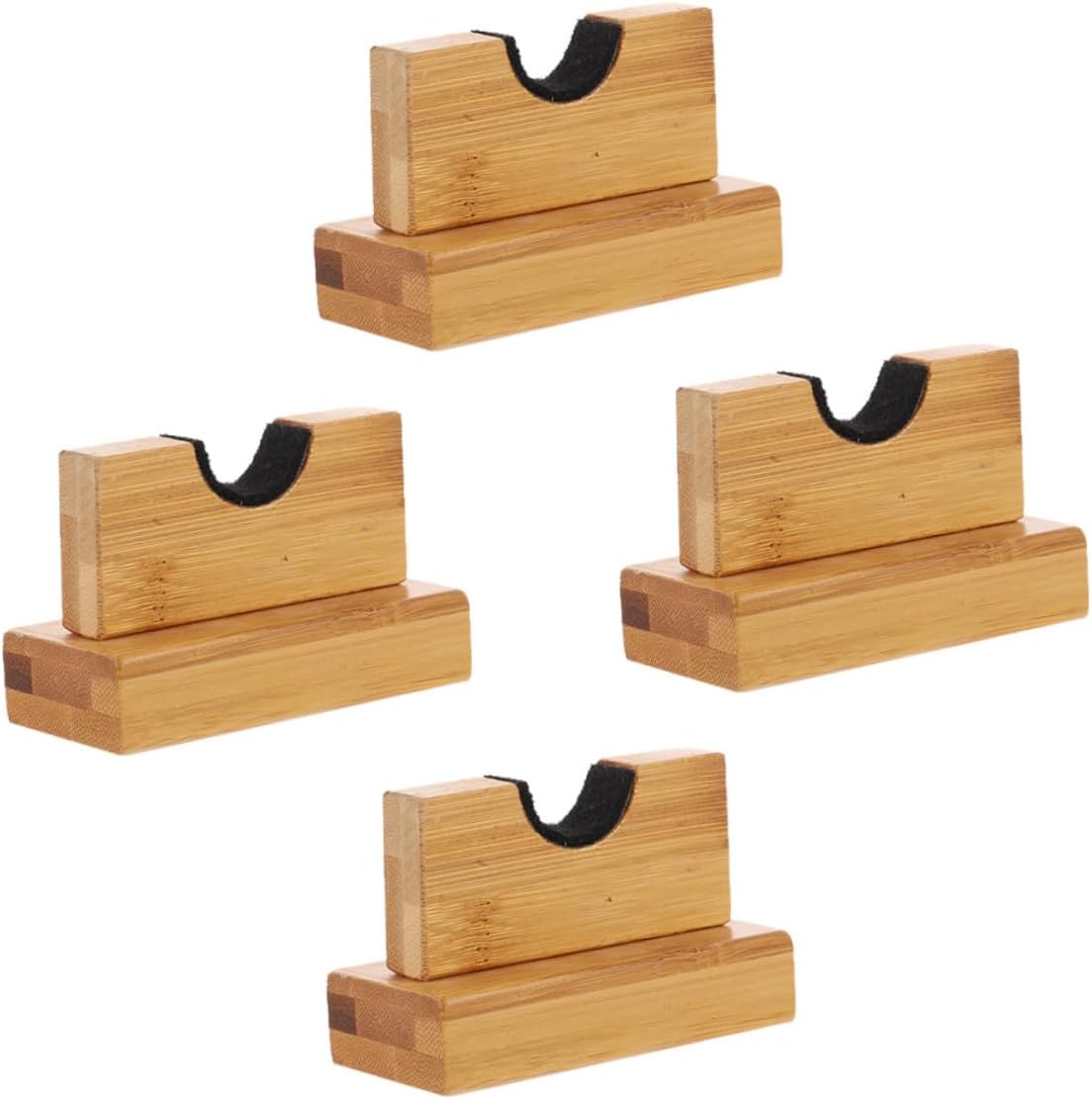 2sets Bamboo Baseball Bat Display Rack Durable Wall-mounted Holders for Softball Bats for Sports Decor and Game Memorabilia