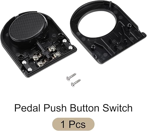 Miniatura 4 de Interruptor de botón de pedal ON/OFF Iluminación de la lámpara Interruptor de control de pie, [para luces de piso de mesa] - Negro/1 unidad