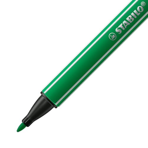 Image of STABILO Nylon Tip Writing Pen pointMax - Box of 10 - Green