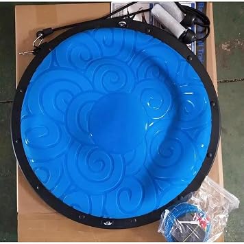 Leyaton Uluslararası Standart Ebatlarda 62 Cm Çap Bosu Ball Bosu Topu Pilates Denge Aleti Pompalı Mavi, Tek Ebat, BDTPBLE, MAVİ