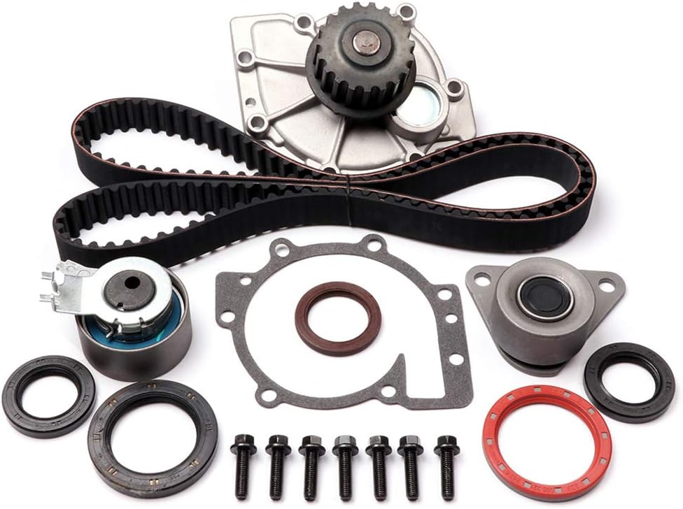 CCIYU Timing Belt Water Pump Kit TCKWP331 AWK1240 Compatible for 2000-2004 for Volvo S40 2001-2009 for Volvo S60 2004-2006 for Volvo S80 1998-2007 for Volvo V70 2003-2007 for Volvo XC70