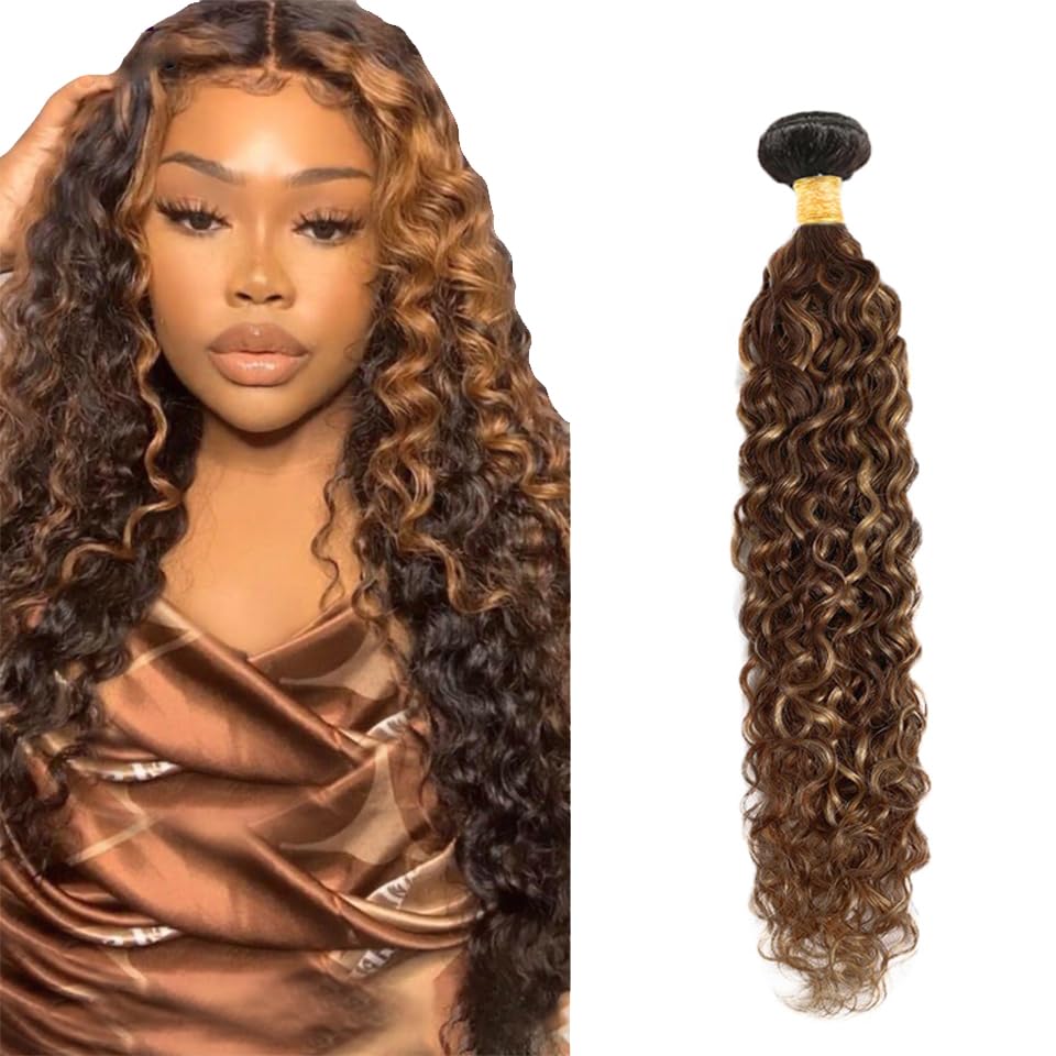 Bundles water wave cheveux naturels 34 pouces pour un volume sans nœuds et des boucles définies