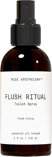 Miniatura 68 de Muse Apothecary Flush Ritual - Aerosol para inodoro aromático y refrescante, usar antes de ir, 4 onzas, infundido con aceites esenciales naturales