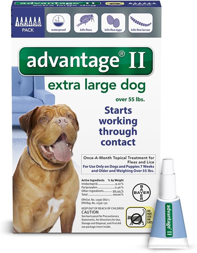 Bayer Animal Health Advantage II Extra Large Dog 6Pack