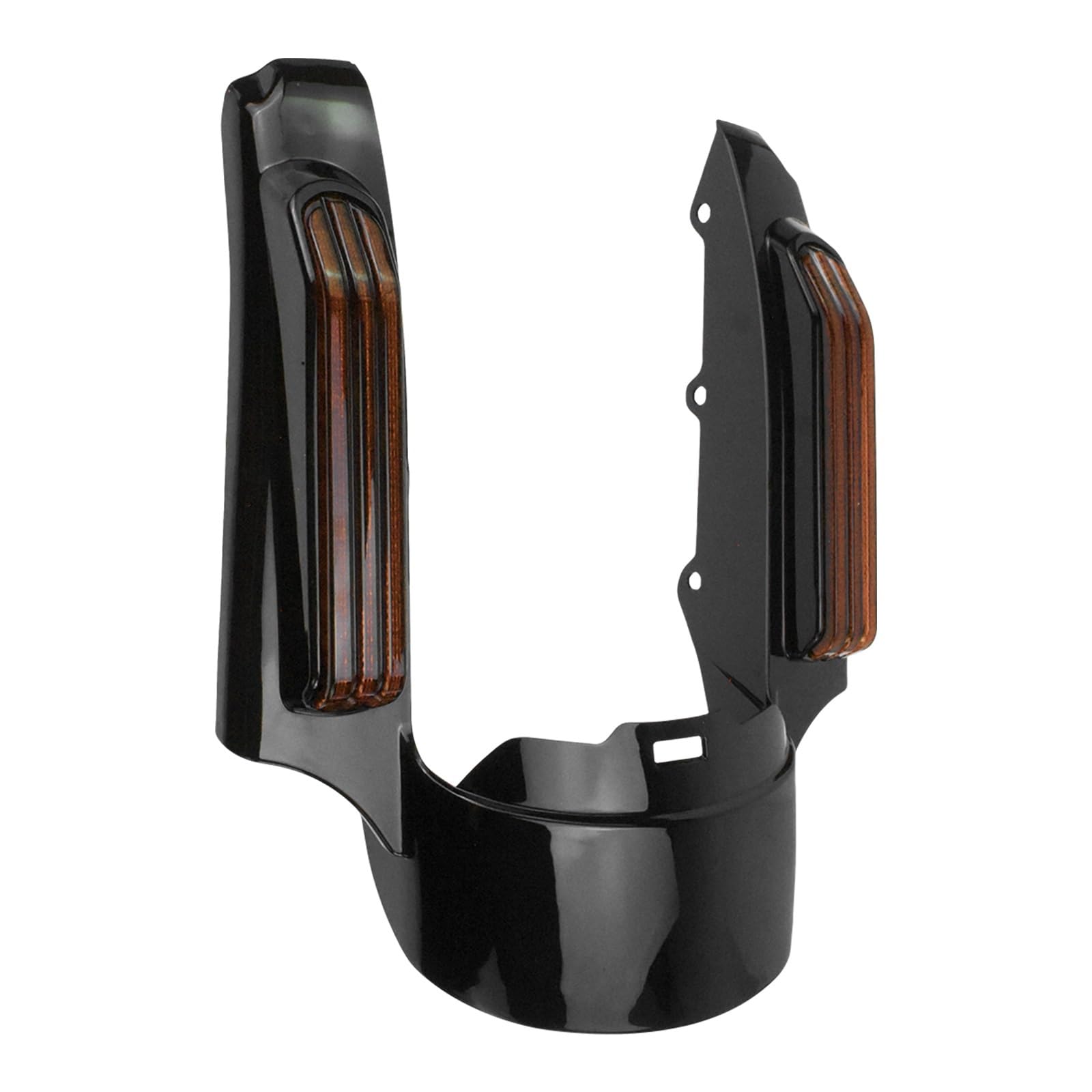 LOTFI Moto feu stop LED clignotant arrière garde-boue Extension Fascia ensemble adapté for Harley Touring Road King Street Glide FLHX 2009-2013