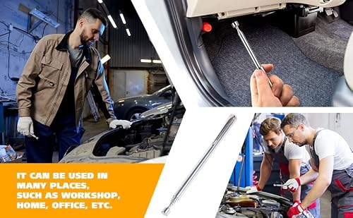 4 Pieces Magnetic Telescoping Pick-Up Tool With Pocket Clip 3 Lb Extendable Magnetic Grabber Reacher Tools 25 Inch Flexible Magnet Retrieval Stick Gadget Suitable Gifts For Men #TOP5