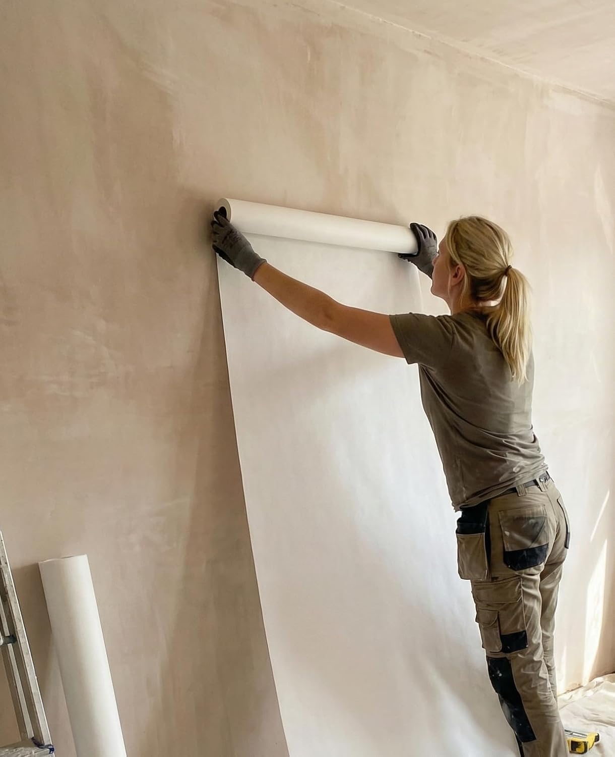 marburg XXL Glattvlies weiß 150g glattes Profivlies 26,5 m² Malervlies 4 Rollen 25x1,06 m Renoviervlies