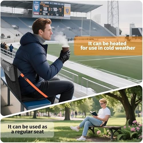 ONTYZZ Stadionsitze Aufblasbares Stadion Sitzkissen mit Rückenlehne Leichter Bodenstuhl Tragbares Polster Wasserdicht Outdoor Klappstühle für Picknick Konzerte Garten Balkon Fischerei Camping Stühle