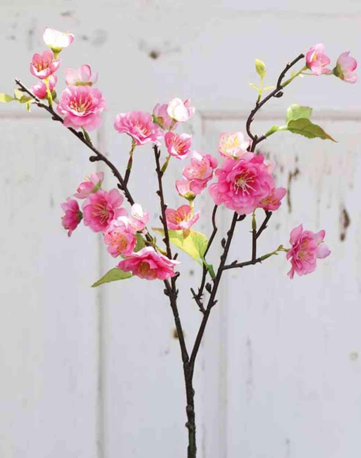 artplants.de Artificial cherry blossom spray SOEY, light pink-pink, 18"/45cm - Artificial branch - Fake plant