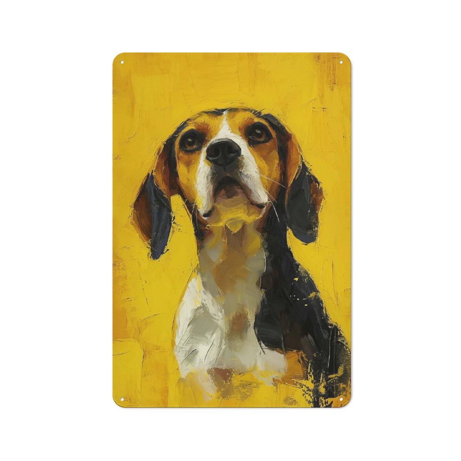 Junmoney Style-20 Country Style Kitchen Metal Sign 30X20cm Featuring Beagles Glow, Diner Style Decor For Kitchen, Cafe, Pantry Or Dining Room