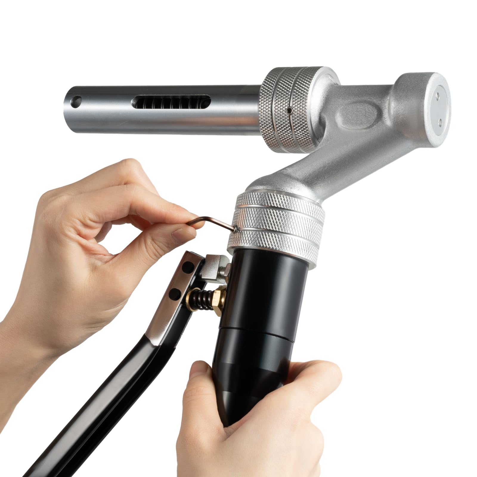 Pinza a pressa, 16 – 32 mm, strumento per manicotti scorrevoli, design a cilindro dell'olio ispessito, testa girevole a 360°, pressione 3T, pinza crimpatrice idraulica, set di utensili per la pressa