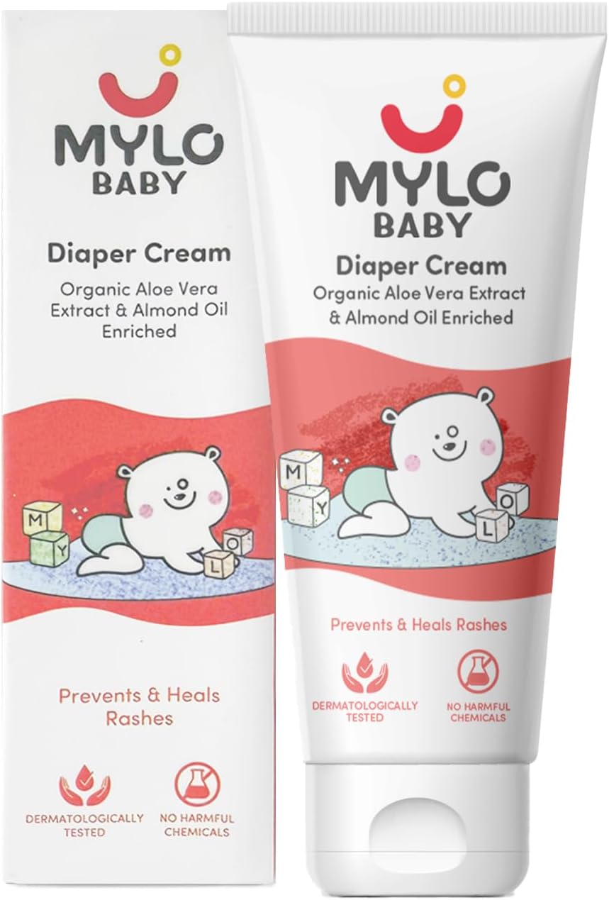 Baby Diaper Rash Cream 50gm | Prevents and Heals Rashes | With 15% Zinc Oxide | Care with Aloe Vera, Almond Oil & Vitamin E
