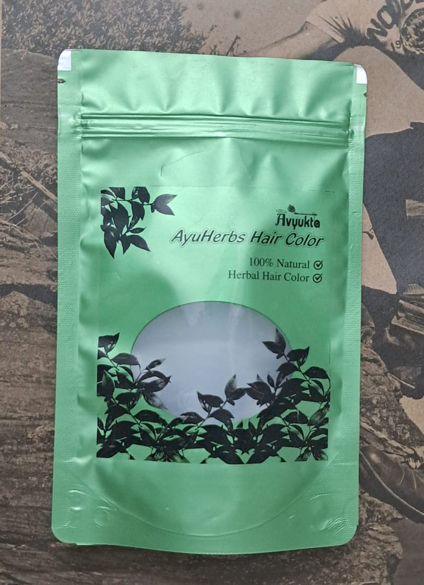 Avyukta AyuHerbs Natural Hair Color (Medium Brown)200gm, Herbal Hair Colour for Women and Men - Ammonia Free Hair Colour Powder - Natural Hair Colour Without Chemical, Smooth & Silky Hair-image-39