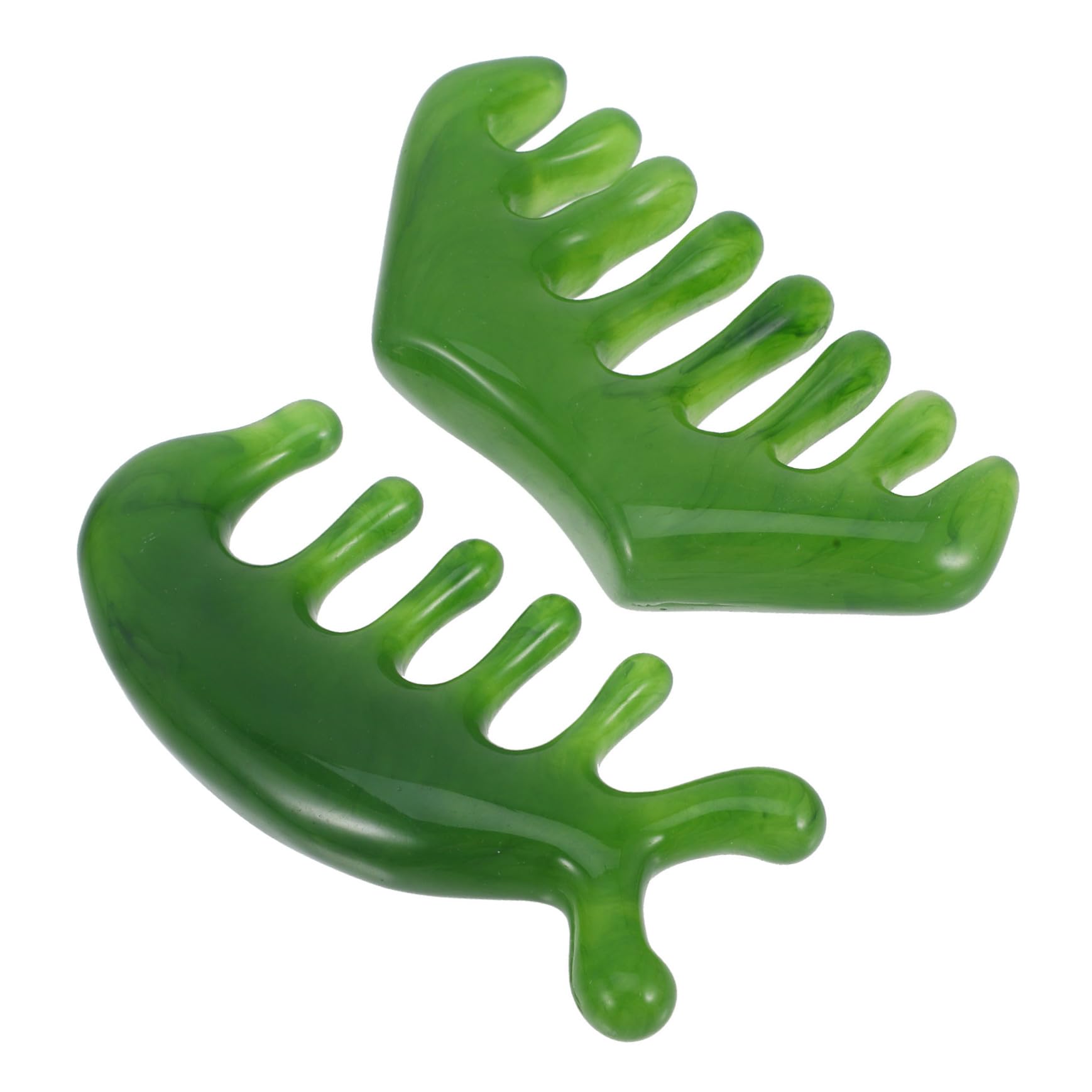 3 Set Pettine Massaggiante Denti Larghi Per Stimolazione Del Capelluto E Rilassamento Muscolare Strumento Versatile Per Massaggi Casa E Personale 2 Pezzi*3