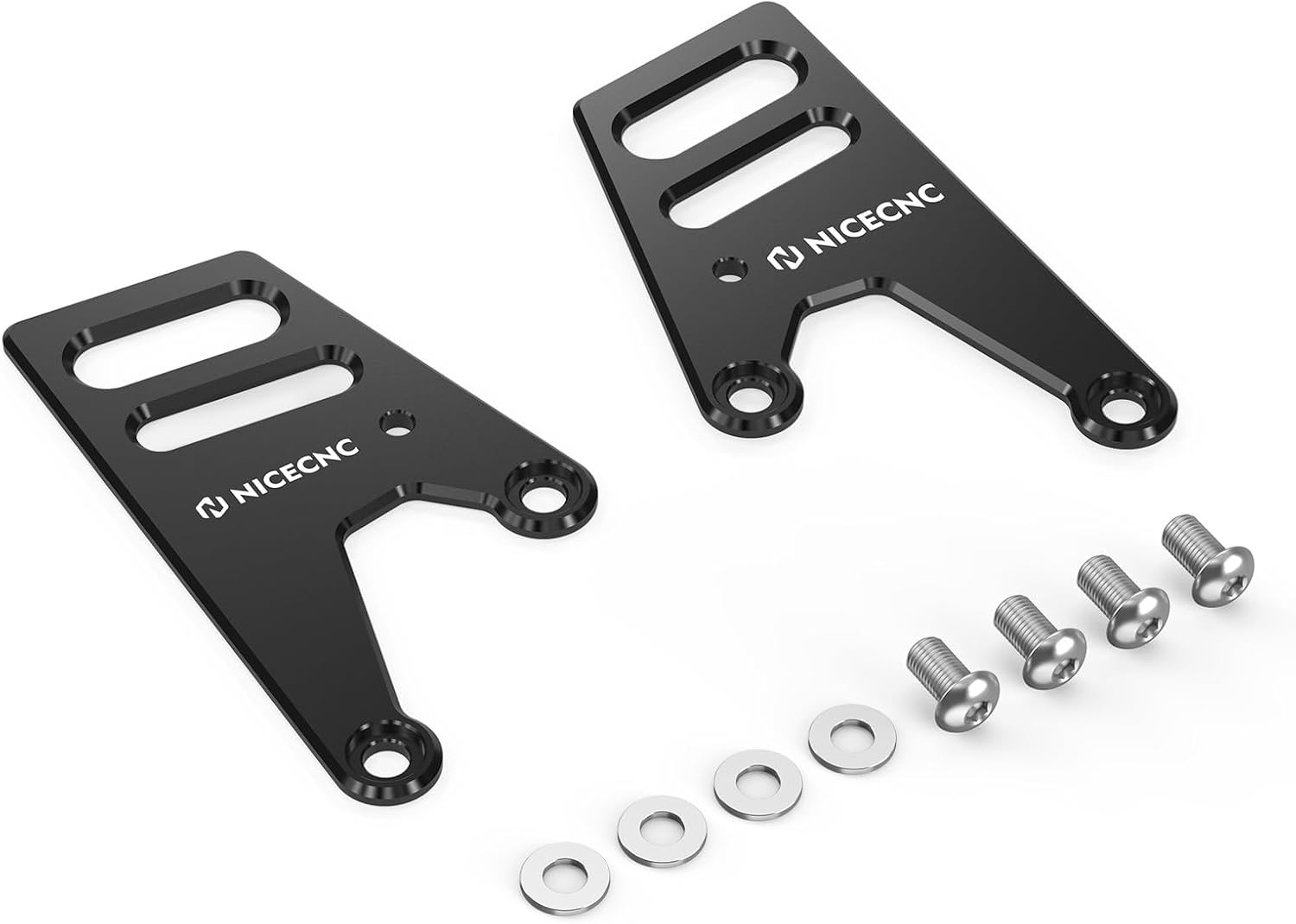 NICECNC Passenger Foot Guard Footrest Guards Heel Guards Cover Compatible with 690 Enduro/Enduro R 2008-2023, Compatible with Husqvarna 701 Enduro/Supermoto 2016-2023, Black, See Fitment