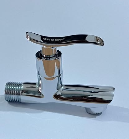 Crown Vogue VOG-01 Brass BIB Cock with Wall Flange. (Packages Includes : 2 Pieces)