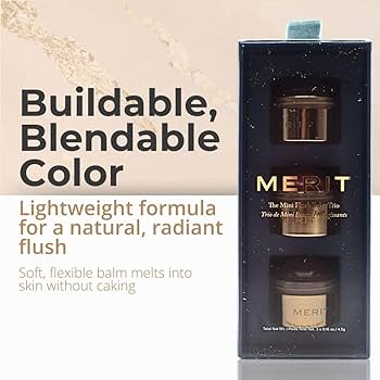 新品]MERIT フラッシュバーム クリーム ブラッシュ トリオ 3色