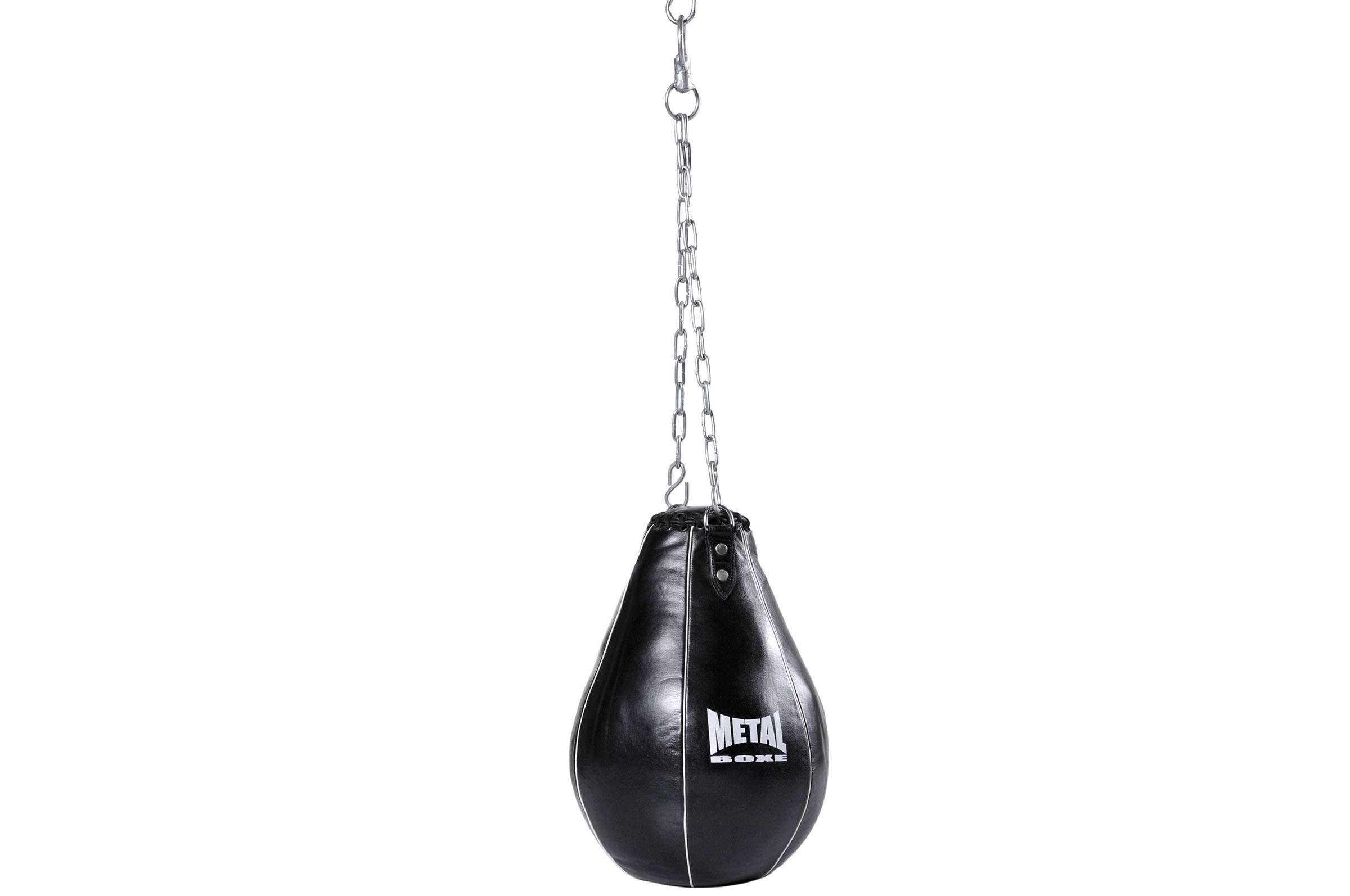 METAL BOXE Poire Cuir Poire A mais Cuir Noir Unique