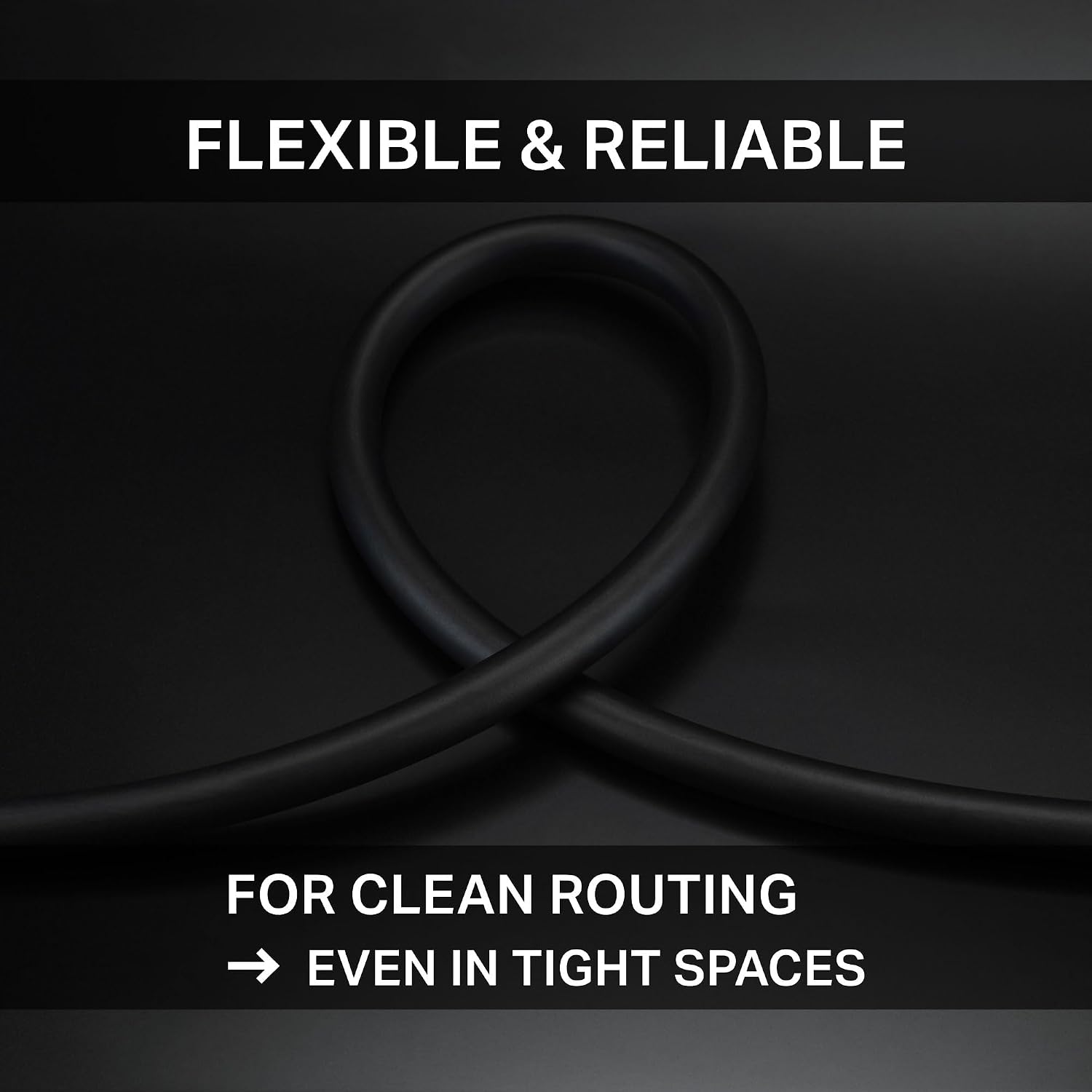 Thermal Grizzly DeltaMate ST13 EPDM Tube 10/13mm Black 3m PC Water Cooling
