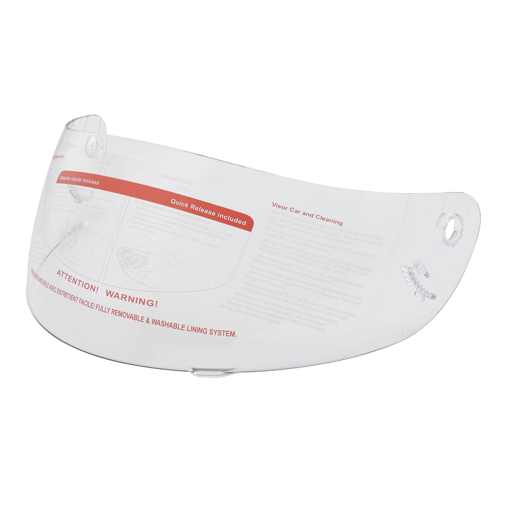 TCT-MOTORPARTS Helmet Visor Shield Clear Replacement Flip Up Anti Fog Full Face Helmet Visor Shield