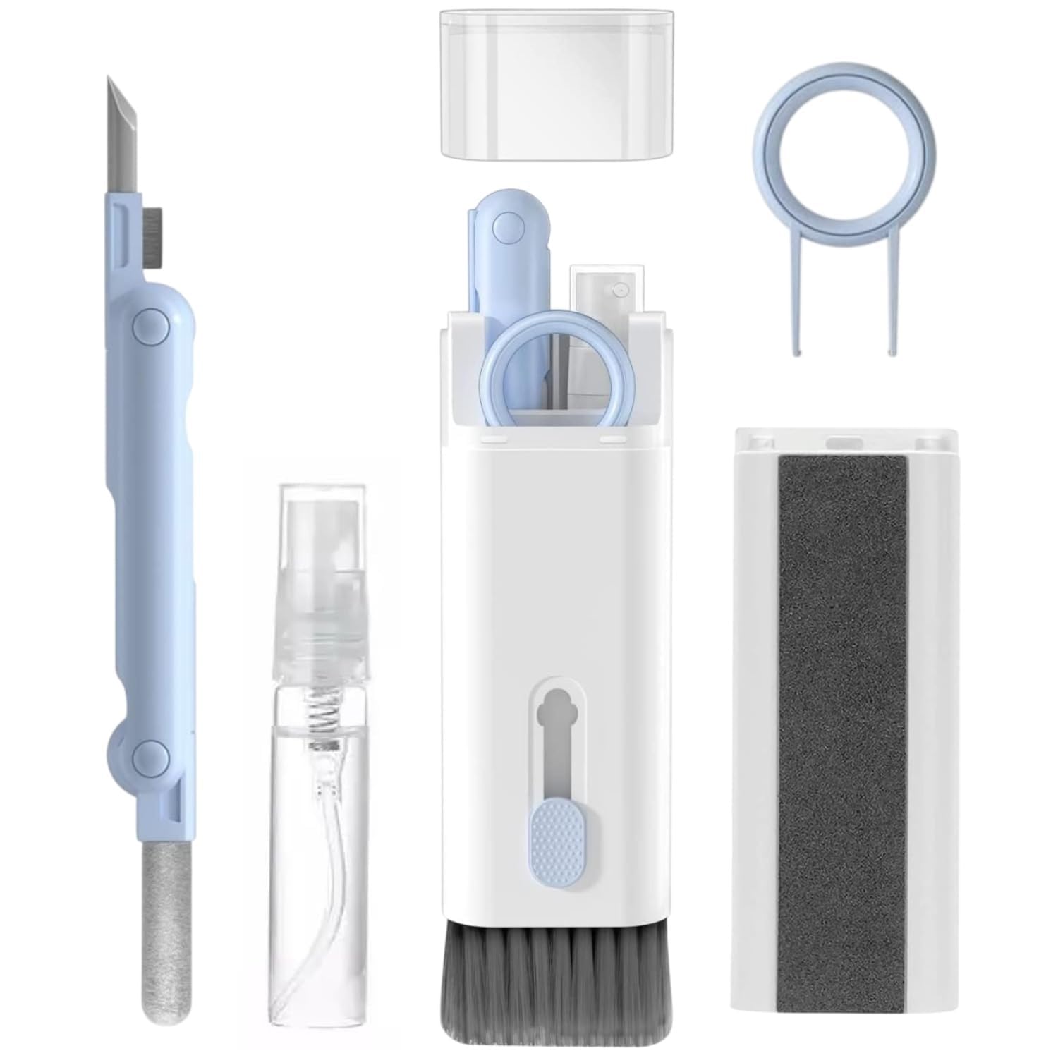 7 in 1 Electronic Cleaner Kit, Keyboard Cleaner Kit with Brush, 3 in 1 Cleaning Pen for AirPods Pro, Multifunctional Cleaning Kit for Earphone, Keyboard, Laptop, PC Monitor (Multicolor)-image-31
