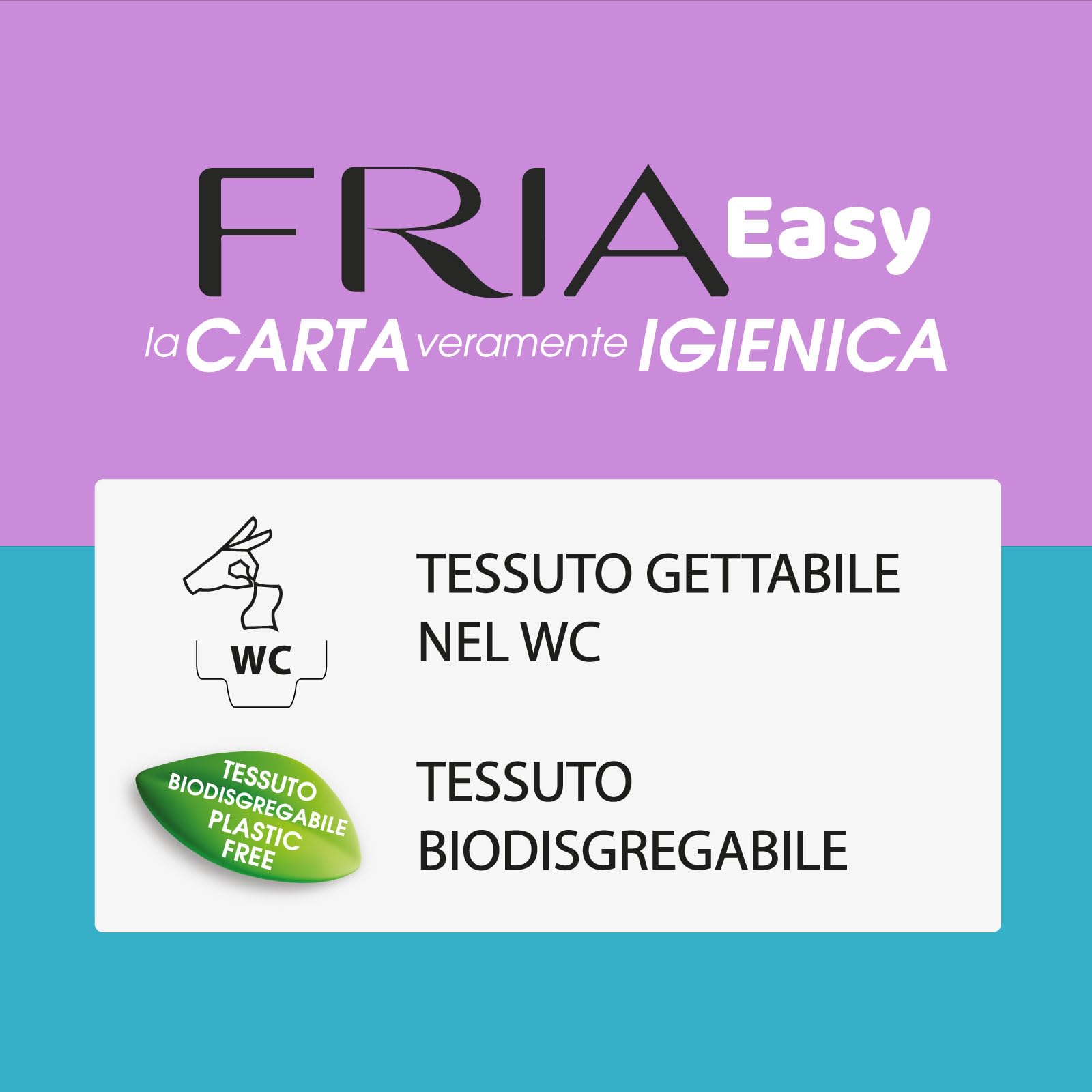 Fria Easy Carta Igienica Umidificata con Aloe Vera e Camomilla, Tessuto Gettabile nel WC, Dermatologicamente Testate, Confezione Tascabile da 12 Salviette
