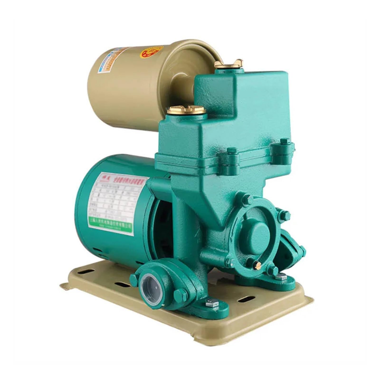 Yhdizsupo Green Automatic Self-Priming Household Booster Pump Tap Water Cold Water Heater Pipe Pump Suction Silent Pumping(128W)