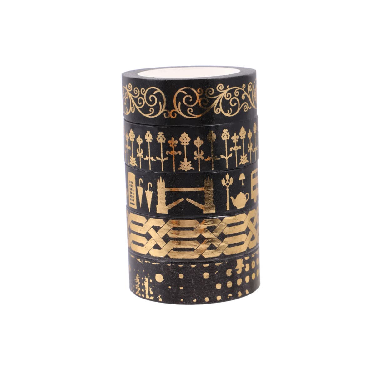 DOITOOL 3 Sätze Dekoratives Washi Tape Farbige Diy Klebebänder Für Scrapbooking Fotoalben Und Einfach Zu Entfernen Ohne Kleberückstände Für Kreative Projekte 5 Rollen * 3
