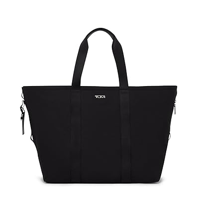 Tumi Essential Large East/West Tote Handbags Black, Canvas/Leather/Nylon