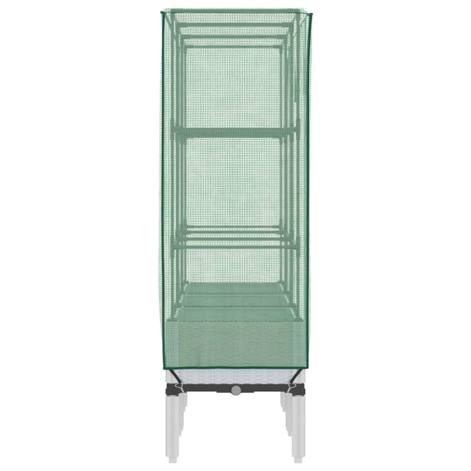 Homgoday Hochbeet mit Gewächshaus-Aufsatz Pflanzkasten Gemüsebeet Blumenkasten Blumenbeet Gartenbeet Pflanzbeet Frühbeet für Balkon Garten Terrasse Rattan-Optik 120x40x140 cm Weiß