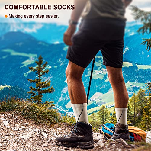 Image of BULLIANT Men 6-Pack Athletic Compression Crew Socks for Running Gym Sports