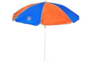 Deluxe 51 Inch Windproof Kids Umbrella for Sand & Water Tables, Beach Umbrellas