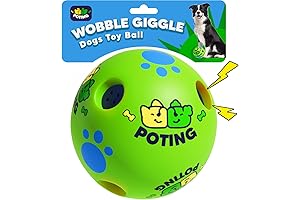 Interactive Dog Toy Bounce Giggle Ball for Small and Large Dogs -...