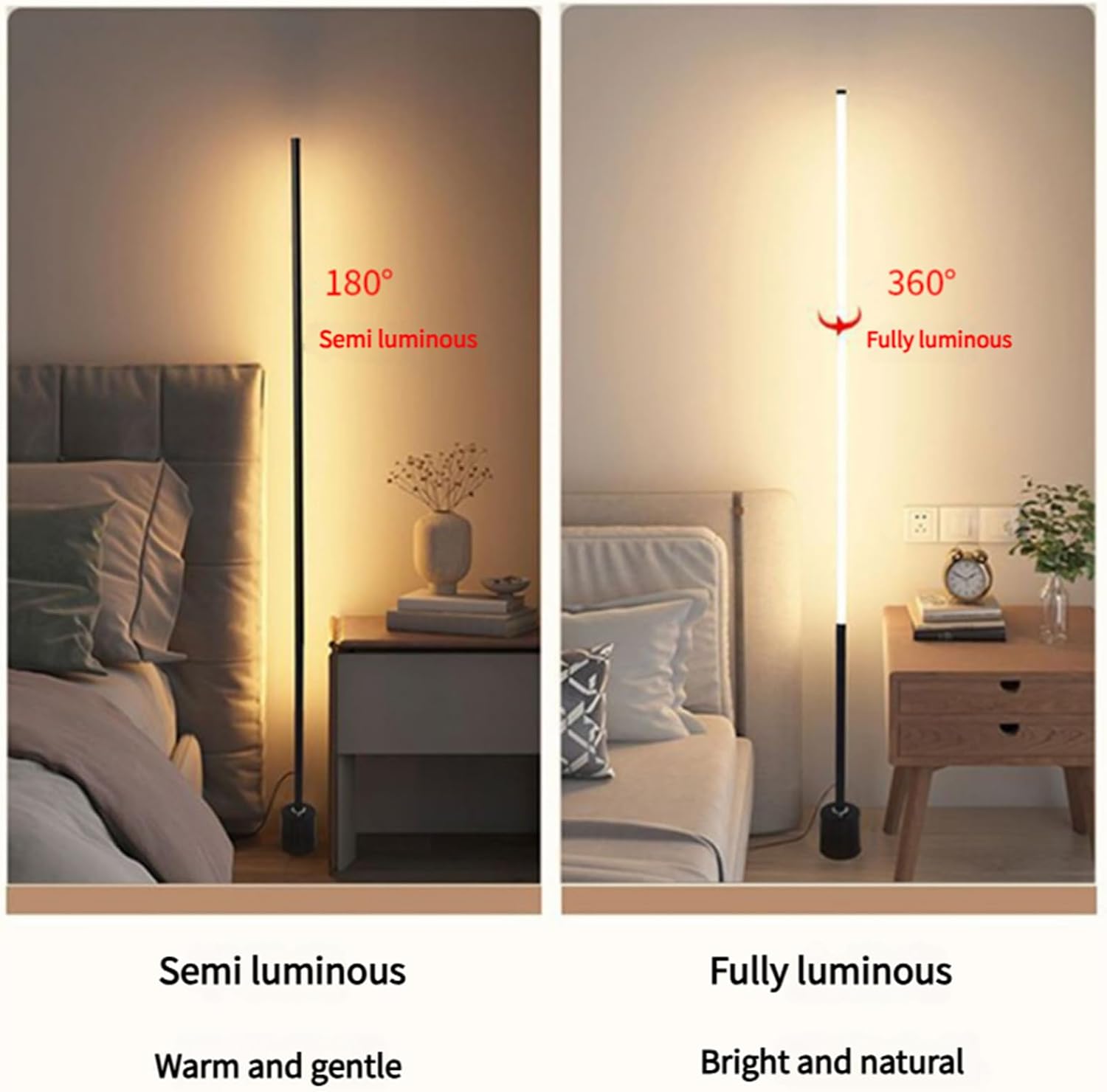 リモコン付きモダンフロアランプ、狭いベース付き調光スタンドランプ、LEDトールランプ、リビングルーム、寝室、オフィス用のコーナー照明 【リビングホールダ】