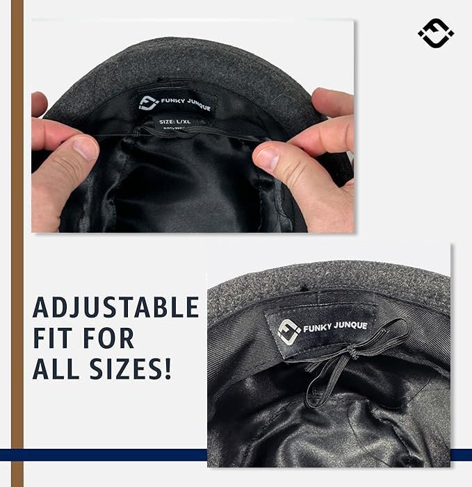 Funky Junque Porkpie Fedora Hats for Men – Classic Wool Blend Trilby Dress Hat, Short Brim Fedoras for Formal & Casual Wear - Image 8