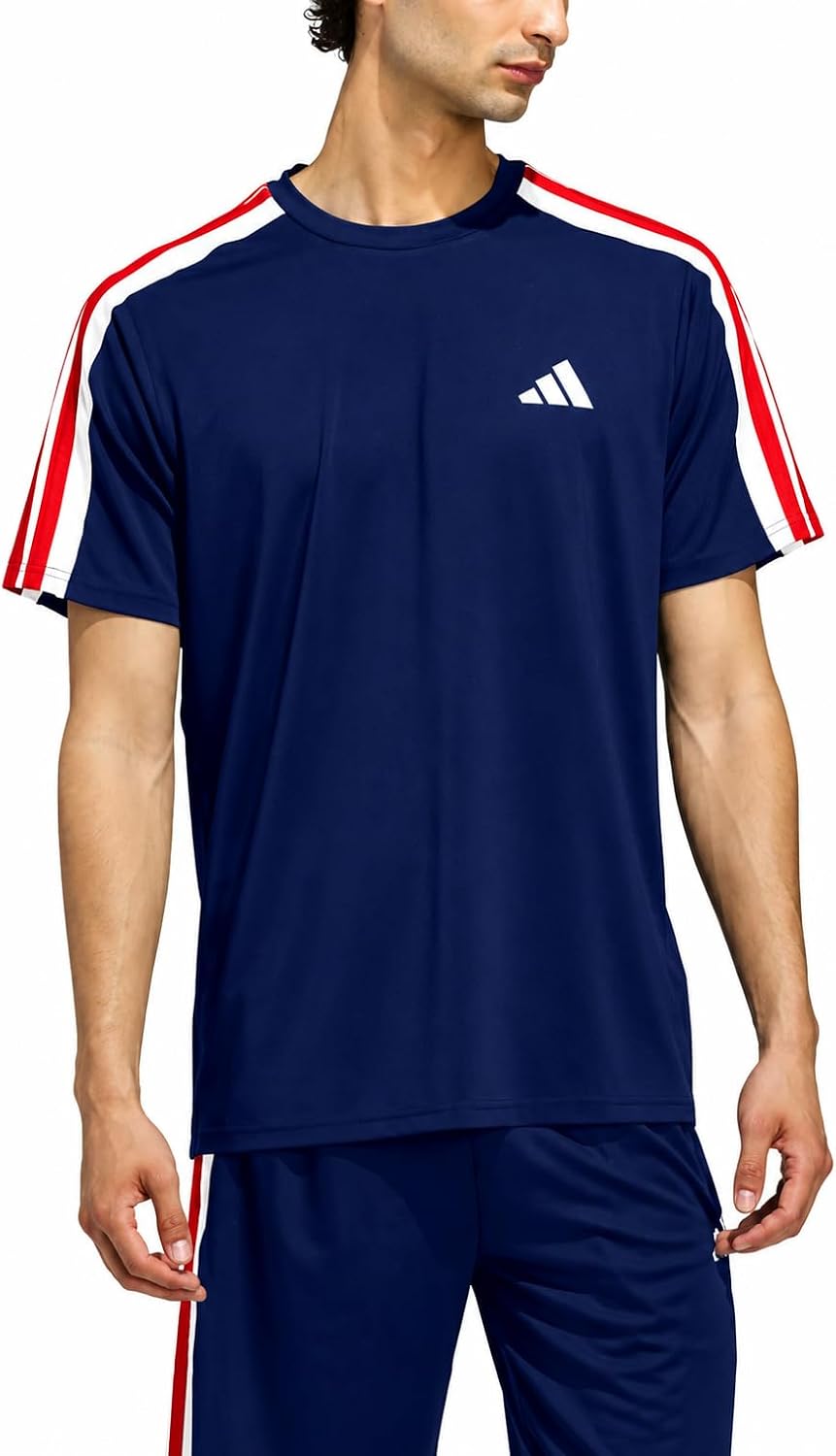 adidas Men's Train Essentials 3-Stripes Training T-Shirt