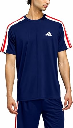 adidas Mens Train Essentials 3-Stripes Training T-Shirt