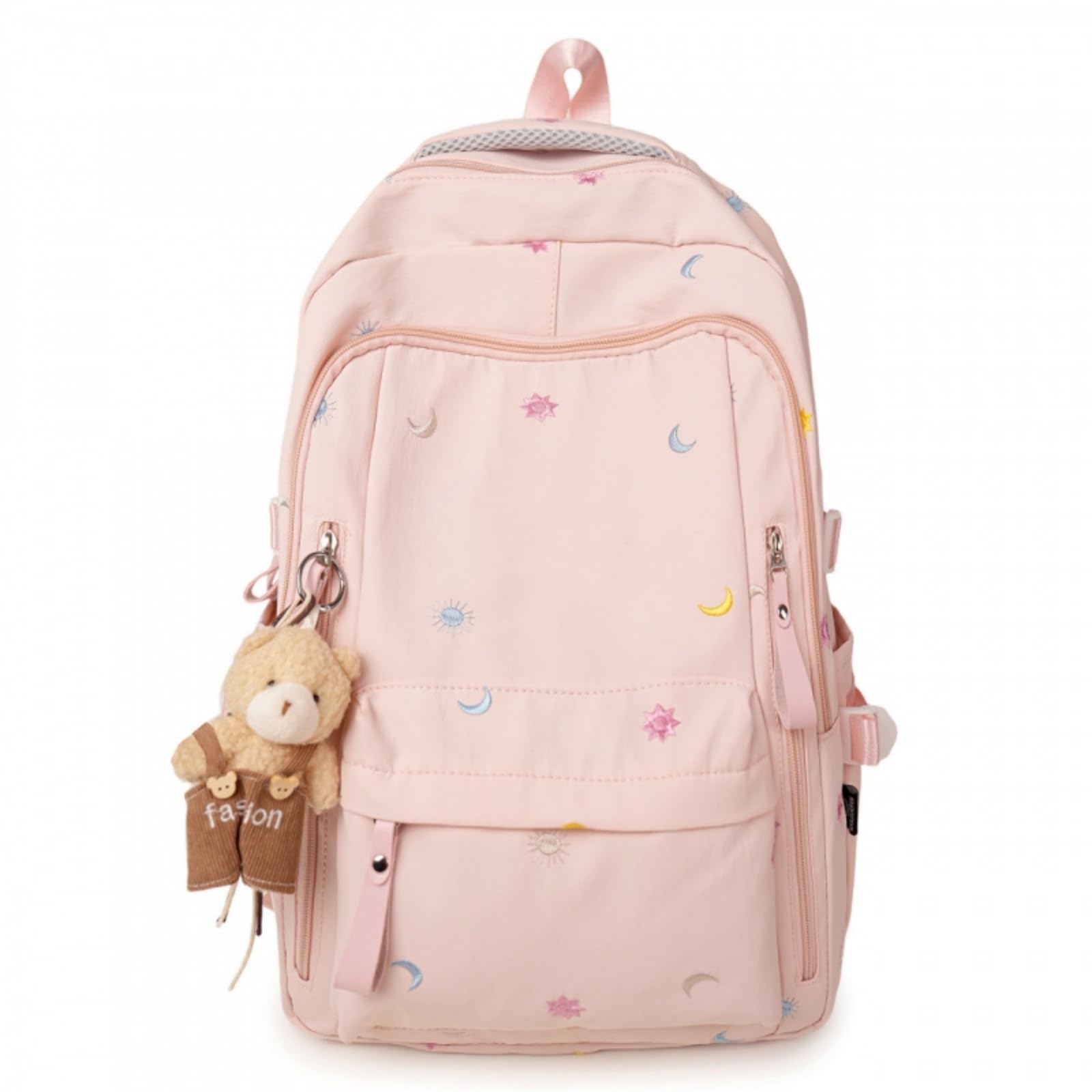 Zaino Star Moon Ricamato Ragazze Zaino, Grande capacità Nicchia Elegante Campus Borsa