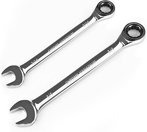 Miniatura 43 de Egofine Llave combinada de trinquete de 1 pulgada SAE, llave de engranajes de grado industrial con diseño de 12 puntos, trinquete de 72 dientes