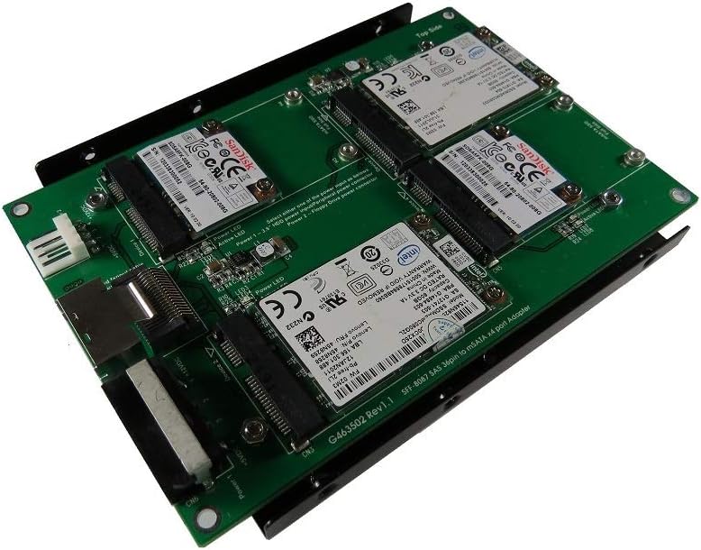 Mini SAS SFF-8087 to mSATA x 4 with 3.5 Inch Frame