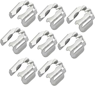 8PCS PC61004 12570620 Fuel Injector Metal Retaining Clips 17113553 Compatible with Cadillac 2002-2013 Chevy Chevrolet 2001-2019 GM Buick 2001-2009 Hummer 2003-2010