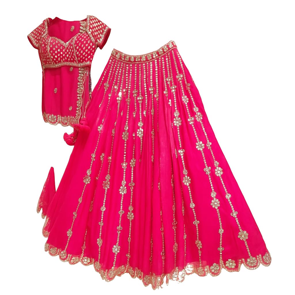 Muktsarfab Women's GeorgetteSFver-154Unstitched Designer Lehenga for Women – Premium Silk Lehenga with Zari & Stone Work, ... - Review, Price and Buying Guide