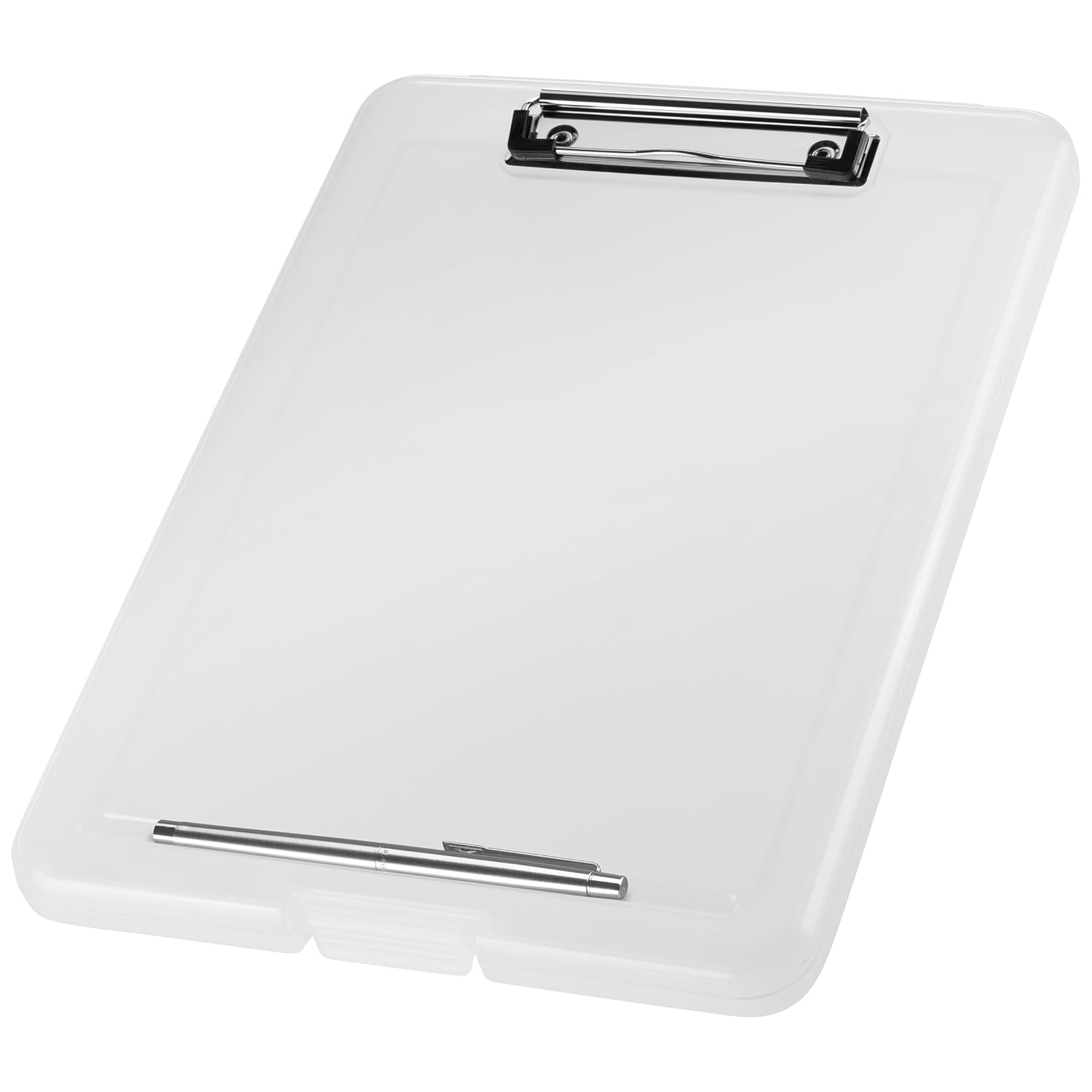 helit H2532010 Clipboard DIN A4 The Clip White Translucent Clipboard Drawing Board
