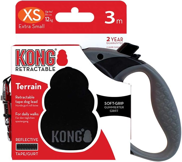 KONG Retractable Terrain, X-Small, Black, 10' Long