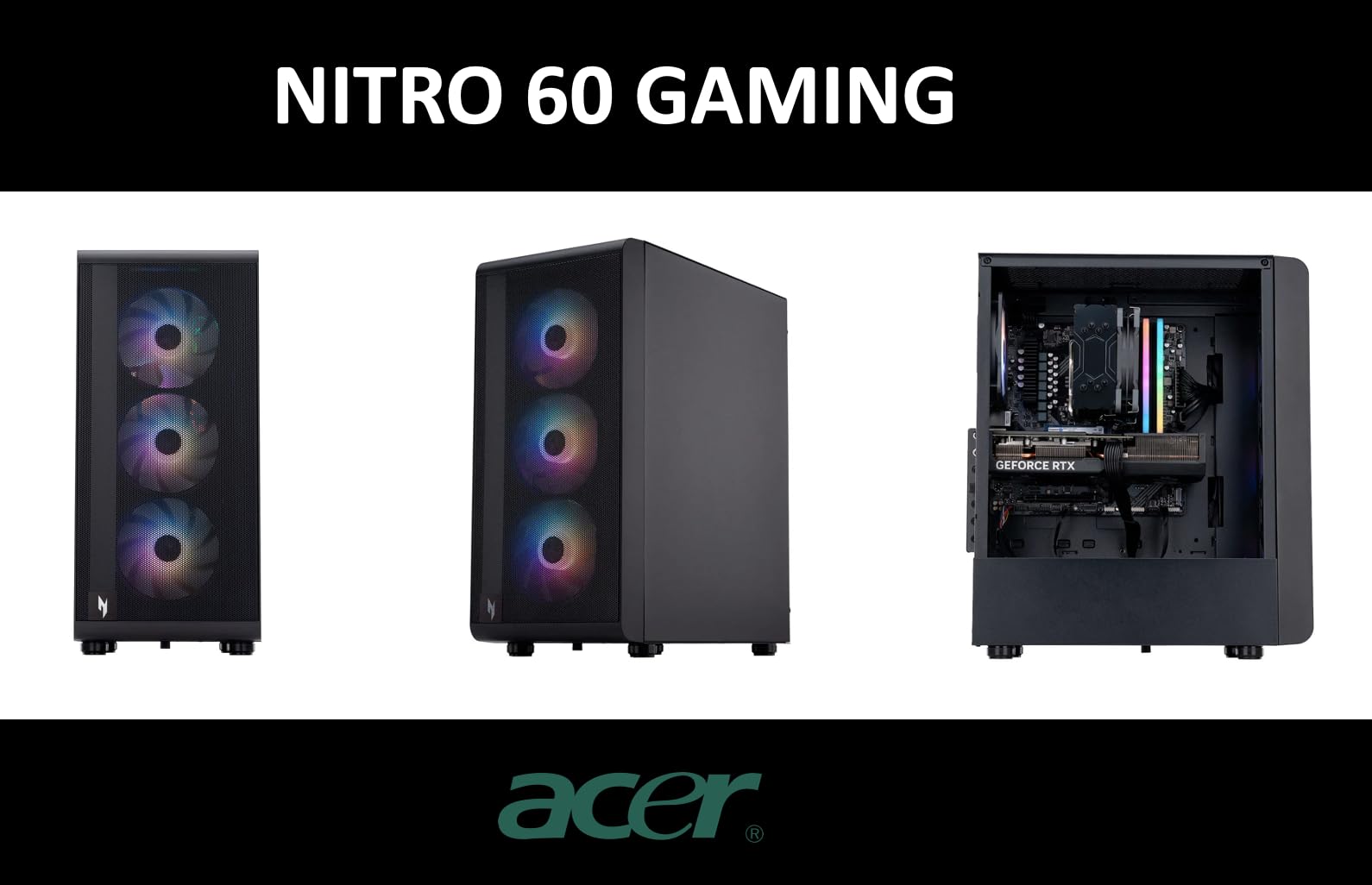 Amazon.com: acer Nitro 60 Gaming Desktop PC (AMD Ryzen 9 7900 12