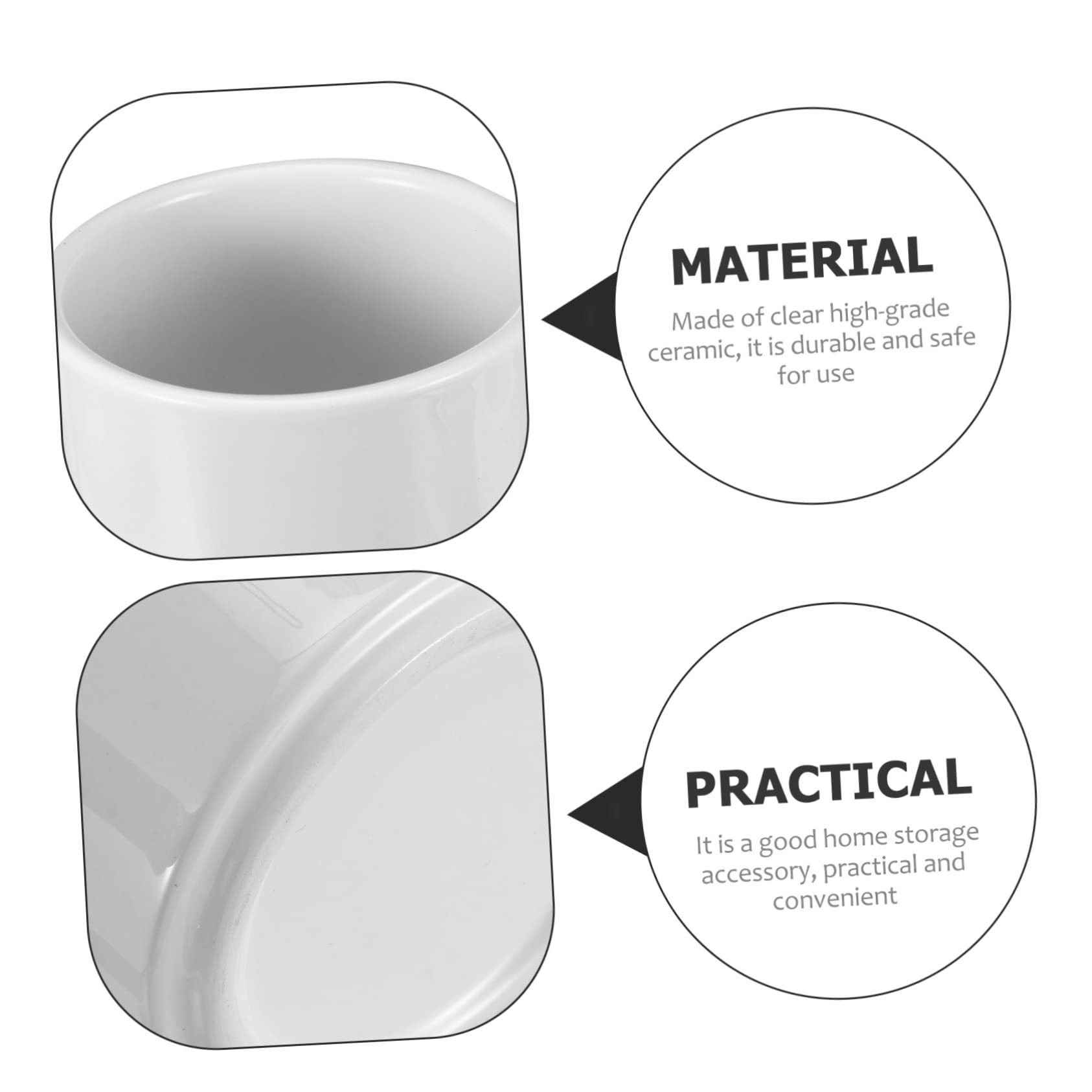 1pezzi Barattolo in Per Tè Contenitore Sigillato Per Conservazione Alimentare Vaso Smalto Liscio Per e Casa